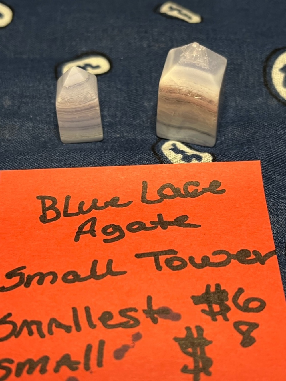 Blue Lace Agate Polished Tower - Small